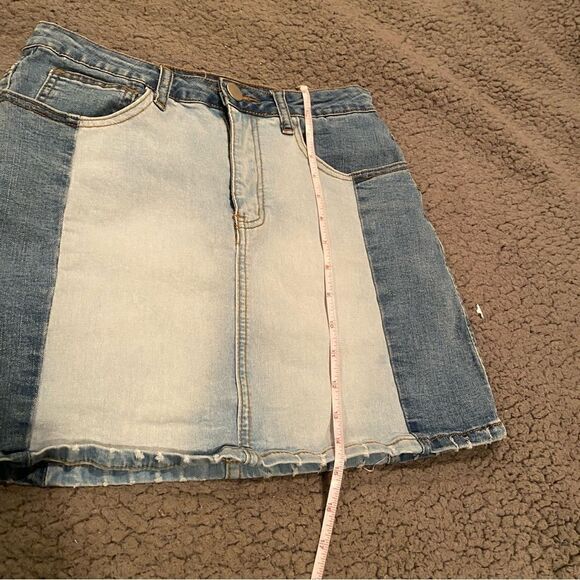 Coco & Jaimeson Denim Skirt Blue Jean Skirt Size 26 - Picture 6 of 8